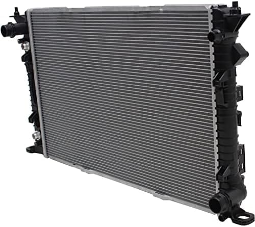 Front Radiator Aluminum Core Direct Replacement Compatible With 2008-2017 Audi Q5 / A5 / 2018 Porsche Macan AU3010147 8K0121251AL