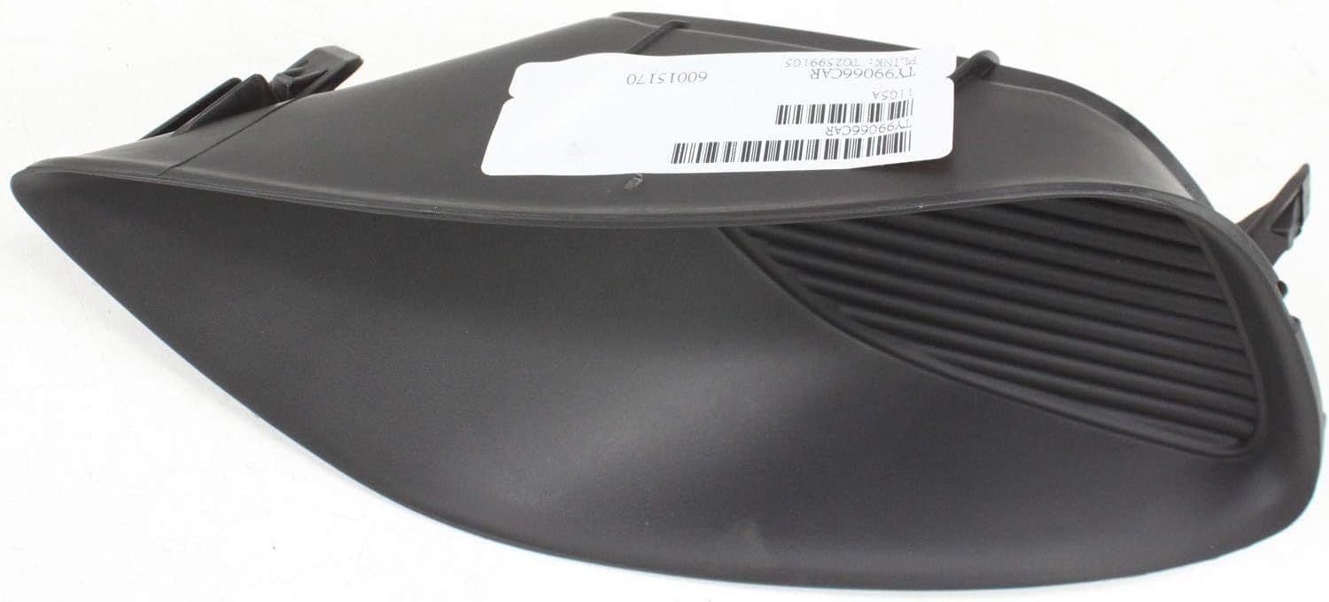 Front Fog Light Cover Right Passenger Side Direct Replacement Compatible With 2007-2012 Toyota Yaris TO2599105 5212752390