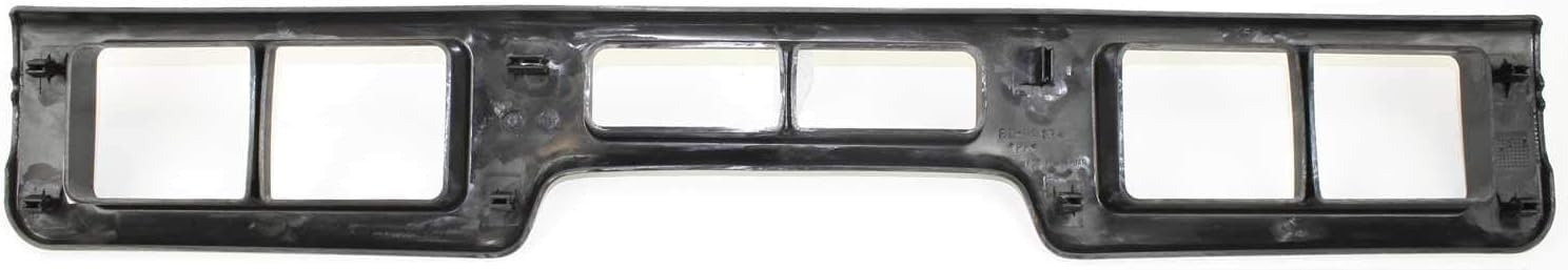 Front Bumper Chrome Steel + Lower Valance Panel + Center Moldings + Brackets Left Driver & Right Passenger Side Direct Replacement Compatible With 1992-1996 Ford Bronco/F-Series