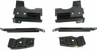 AUTOS PARTS PLUS Front Bumper Chrome Steel With Brackets + Lower Valance Primed With Fog Light Holes Direct Replacement Compatible With GMC Sierra 1500 2500HD 3500 2003-2006 GM1002463 GM1000684