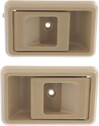 Set of 2 Front=Rear Inside Door Handle Left Driver & Right Passenger Side Direct Replacement Compatible with 1987-1991 Toyota Camry / 1996-2002 4Runner / 2001-2004 Tacoma TO1352129