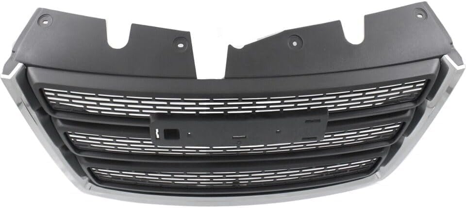 Front Grille Primed Shell And Insert Plastic Without Chrome Package Direct Replacement Compatible With 2010-2015 GMC Terrain GM1200630 22764303