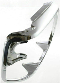 Front Head Light Door Bezel Chrome Steel Left Driver Side Direct Replacement Compatible With 1992-1997 Ford F-Series FO2512130 F2TZ13064D