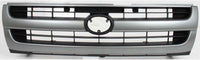AUTOS PARTS PLUS Front Grille Silver Shell With Painted Black Insert + Headlights + Corner Lamps Assembly Left Driver & Right Passenger Side Direct Replacement Compatible With 1997-2000 Toyota Tacoma
