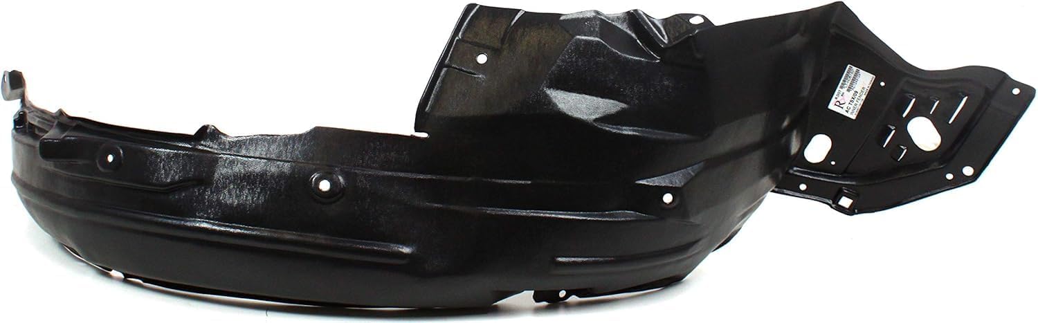 Front Fender Liner Right Passenger Side Direct Replacement Compatible With 2009-2014 Acura TSX AC1249124 74100TL2A10