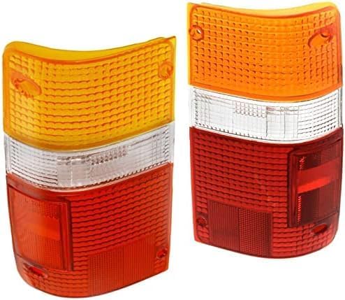 Set Of 2 Tail Light Lens Right Passenger & Left Driver Side Direct Replacement Compatible With 1989-1995 Toyota Pickup TO2808101 TO2809101 8156189166 8155189166