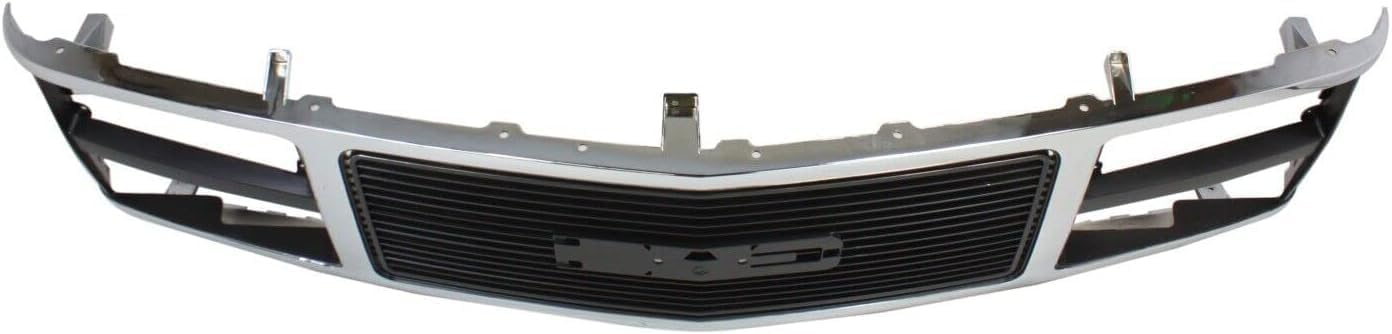 Front Grille Chrome Shell With Black Insert Direct Replacement Compatible With 1988-1993 GMC C/k Series GM1200229 15615109