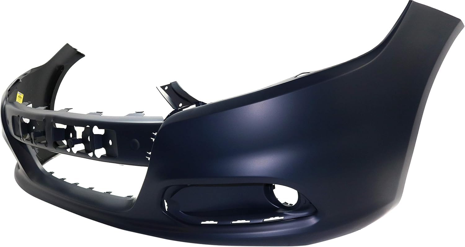 Front Bumper Cover Primed Without Tow Hook Holes Direct Replacement Compatible With 2013-2016 Dodge Dart CH1000A29 1TS71TZZAE
