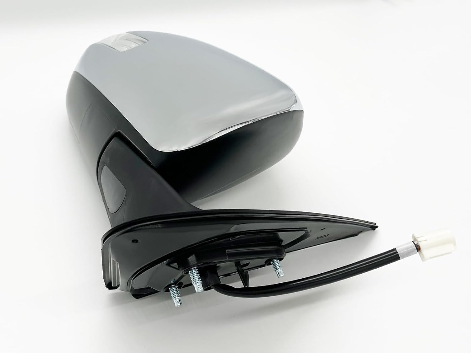 Front Power Mirror Manual Folding Non-Heated Chrome Left Driver Side Direct Replacement Compatible With 2012-2015 Toyota Tacoma TO1320285 8794004210-PFM