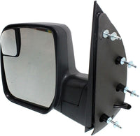 Front Power Mirror Manual Folding Non-Heated Textured Left Driver Side Direct Replacement Compatible With 2010-2014 Ford F-Series FO1320396 AC2Z17683AA