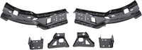 Front Bumper + Upper Cover Chrome + Lower Valance + Extension Textured + Set Of 6 Bracket Left & Right Side Direct Replacement Compatible With Chevy Silverado 2500HD 3500HD 2011-2014