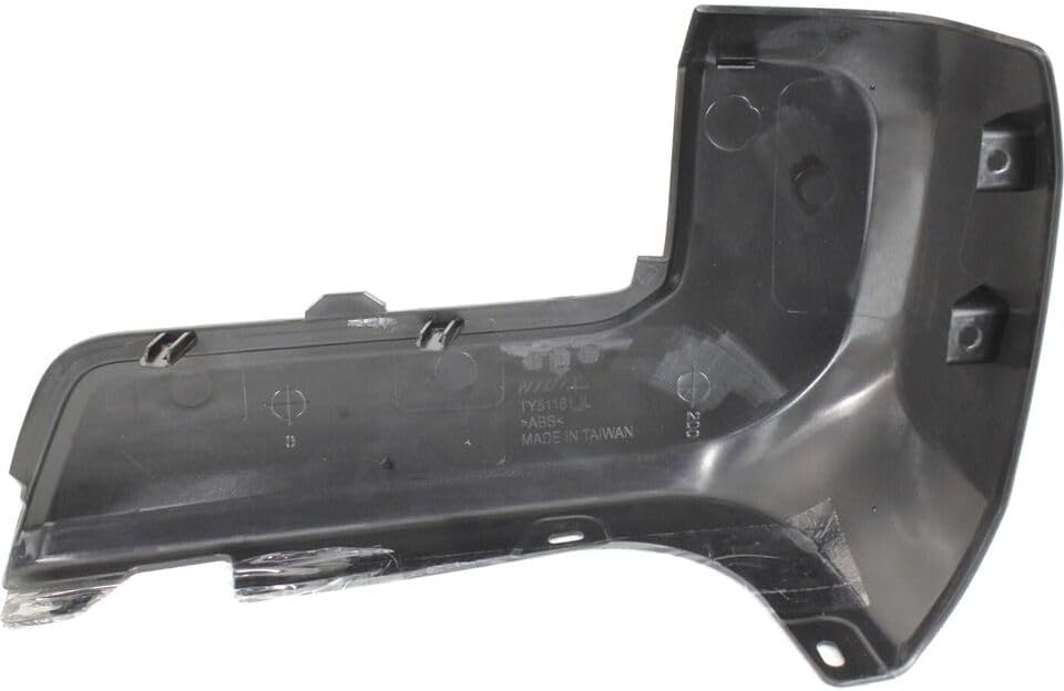 Rear Bumper End Cap Left Driver Side Without Park Assist Sensor Holes Direct Replacement Compatible With 2016-2023 Toyota Tacoma TO1104133 5215604010