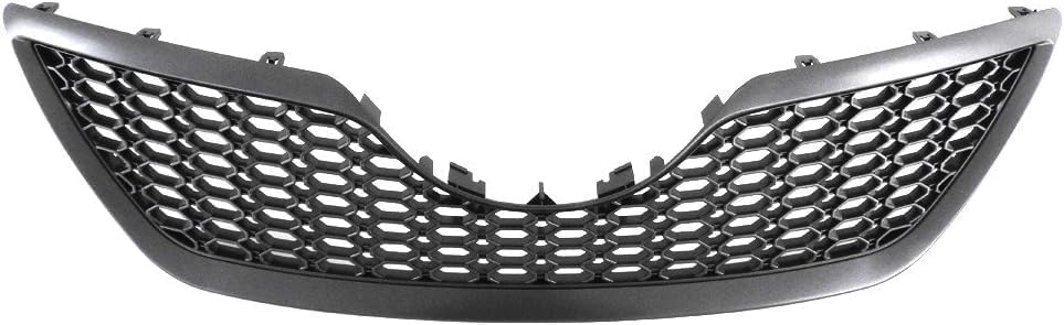 Front Grill Assembly Primed Shell And Insert Plastic Direct Replacement Compatible With 2007-2009 Toyota Camry TO1200291 5310106180C0