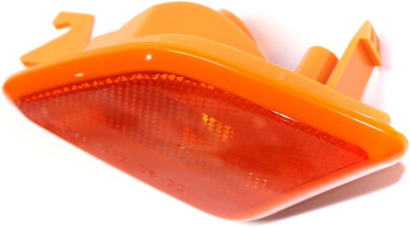 Front Side Marker Lamp Lens And Housing Left Driver Side Direct Replacement Compatible With 2010-2013 Mercedes-Benz S-Class MB2554104 2218200521