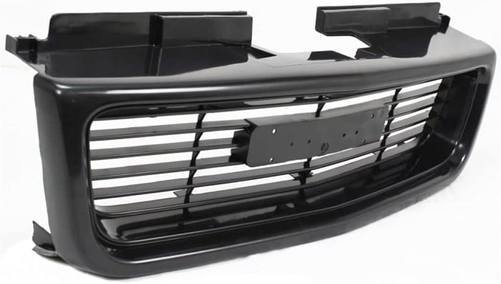 Front Grille Textured Shell And Insert Direct Replacement Compatible With 1998-2005 GMC Jimmy / 1998-2004 Sonoma GM1200436 12472678