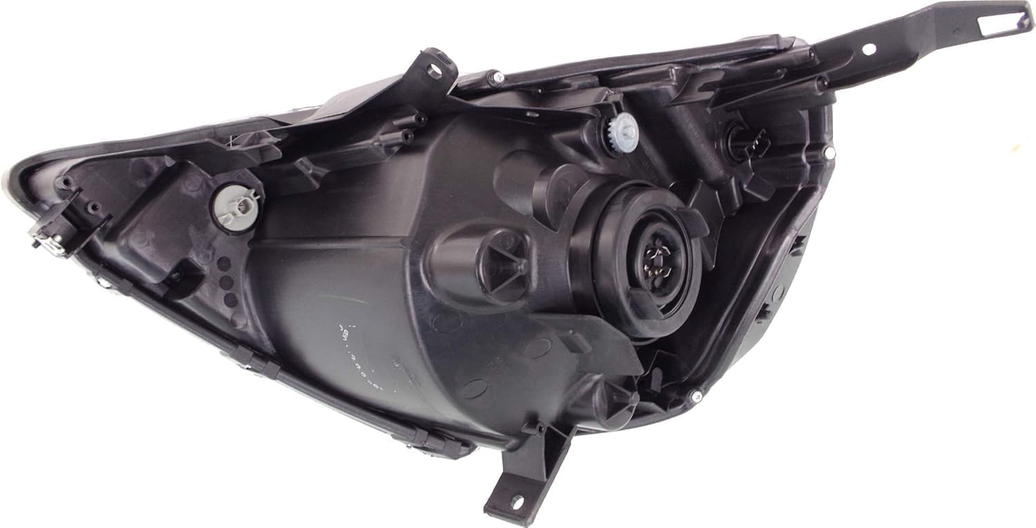 Front Head Light Assembly Black Interior Right Passenger Side Direct Replacement Compatible With 2007-2008 Honda Fit 33101SLNA01ZC-PFM