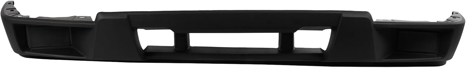 Front Bumper Chrome Steel with Brackets + Lower Valance Primed with Tow Hook & Without Fog Light Holes Direct Replacement For 2004-2012 Chevrolet Colorado/GMC Canyon GM1000723