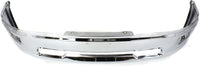 Front Bumper Face Bar Chrome Steel Direct Replacement Compatible With 2009-2012 Dodge Ram 1500 CH1002386 55112609AA 68206067AA
