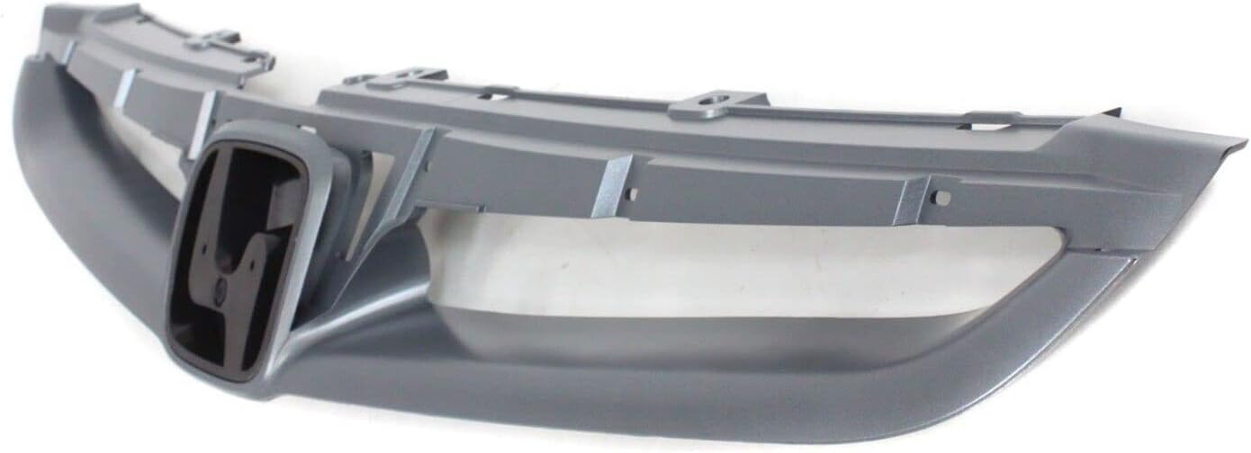 Front Grille Primed Shell & Insert Direct Replacement Compatible With 2006-2007 Honda Accord HO1200179 71121SDAA10ZA
