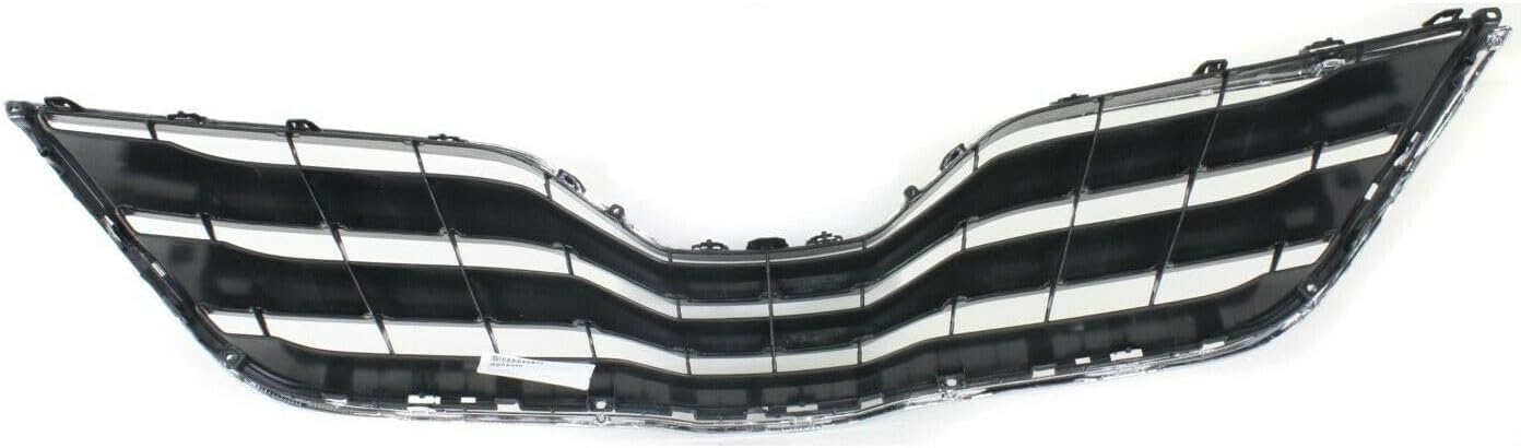 Front Grille Assembly Chrome Shell With Primed Insert Plastic Direct Replacement Compatible With 2010-2011 Toyota Camry TO1200324 5310106070C0