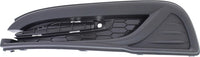 Front Fog Light Cover Textured Left Driver Side Direct Replacement Compatible With 2013-2015 Honda Civic HO1038113 71107TR3A61