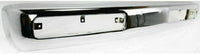 Front Bumper Face Bar Chrome Steel + Mounting Brackets Right Passenger & Left Driver Side Direct Replacement Compatible With 1996-1997 Nissan Pickup NI1066104 NI1067104 NI1002127