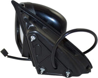 Front Power Mirror Manual Folding Non-Heated Primed Left Driver Side Direct Replacement Compatible With 2014-2018 Jeep Cherokee CH1320367 1UV65TZZAD