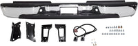 Rear Bumper Chrome Steel Fleetside Bed With Pad Provision & Mounting Bracket Direct Replacement Compatible With 2001-2006 Chevrolet Silverado/GMC Sierra 2500HD 3500 GM1103129