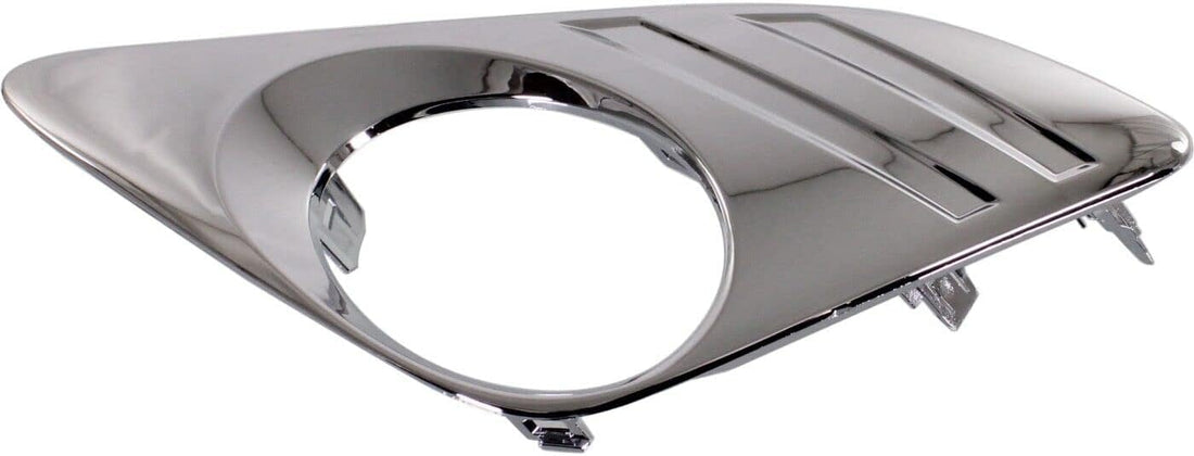 Front Fog Light Trim Molding Chrome Left Driver Side Direct Replacement Compatible With 2012-2014 Toyota Camry TO1038148 5212806310
