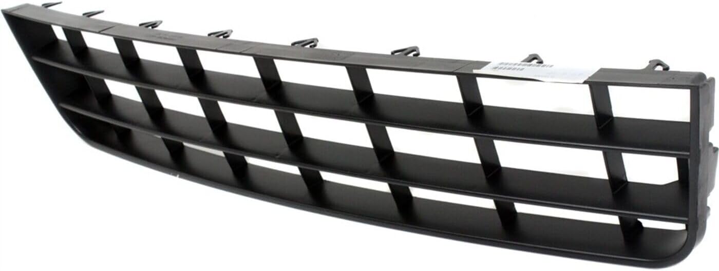 Front Bumper Center Grille Textured Direct Replacement Compatible With 2006-2009 Volkswagen Rabbit VW1036128 1K0853677A9B9