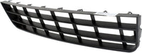 Front Bumper Center Grille Textured Direct Replacement Compatible With 2006-2009 Volkswagen Rabbit VW1036128 1K0853677A9B9
