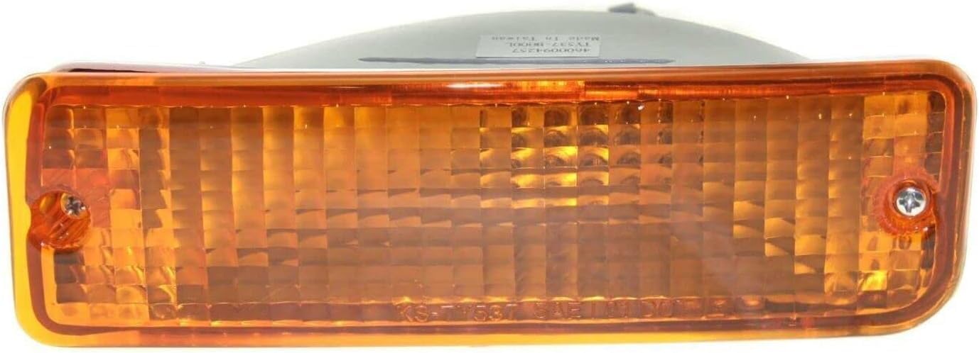 Front Head Lights Assembly + Corner + Signal Lamps Plastic Left Driver & Right Passenger Side Direct Replacement Compatible With 1993-1998 Toyota T100 TO2530118 TO2531118
