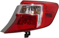 Tail Light Outer Assembly Right Passenger Side Direct Replacement Compatible With 2012-2014 Toyota Camry TO2805114 8155006470