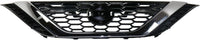 Front Grille Chrome Shell with Gloss Black Insert Direct Replacement Compatible With 2016-2019 Nissan Sentra NI1200279 623103YU0D 623103YU0A