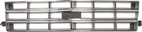 Front Grille Chrome Shell And Insert Direct Replacement Compatible With 1983-1990 Chevrolet S10 Blazer / 1982-1990 Pickup GM1200334 14027187