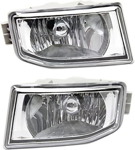 Set Of 2 Front Fog Light Lens And Housing Right Passenger & Left Driver Side Direct Replacement Compatible With 2004-2006 Acura MDX AC2593105 AC2592105 33901S3VA11 33951S3VA11