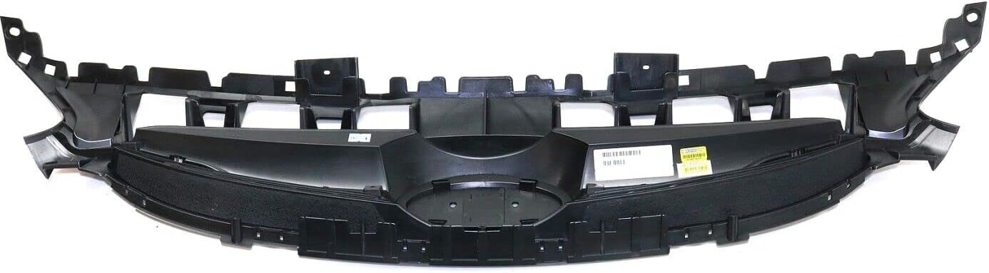 Front Bumper Upper Grille Textured Black Shell & Insert Direct Replacement Compatible With 2015-2017 Hyundai Accent HY1200184 863511R510