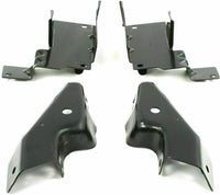 Front Bumper Primed Steel + Upper Cover + Lower Valance Textured + Bracket Set Left & Right Side Direct Replacement Compatible With 2003-2006 Chevrolet Silverado 2500HD 3500