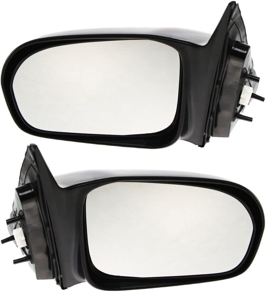 Set Of 2 Front Power Mirror Non-Folding Heated Primed Right Passenger & Left Driver Side Direct Replacement Compatible With 2001-2005 Honda Civic HO1320141 HO1321141 76250S5DA11