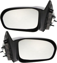 Set Of 2 Front Power Mirror Non-Folding Heated Primed Right Passenger & Left Driver Side Direct Replacement Compatible With 2001-2005 Honda Civic HO1320141 HO1321141 76250S5DA11