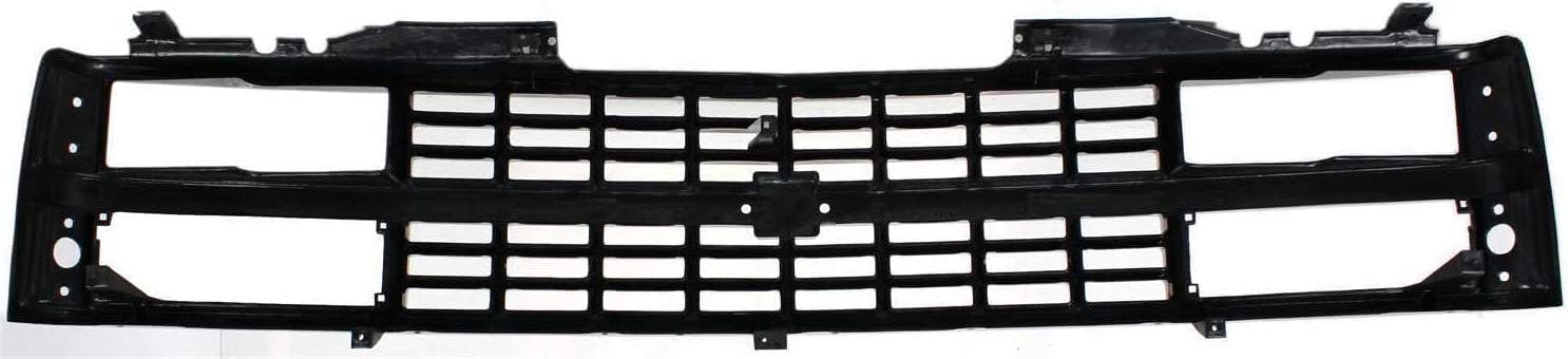Front Grille Primed Shell And Insert Plastic Direct Replacement Compatible With 1988-1993 Chevrolet / 1992-1993 Blazer C/K-Series GM1200228 88960431