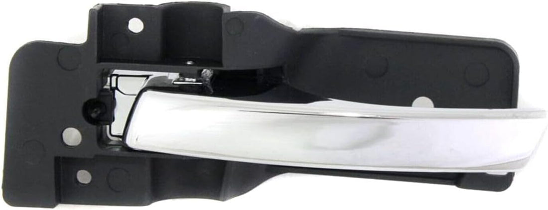 Front Interior Door Handle Chrome Lever with Primed Bezel Right Passenger Side Direct Replacement Compatible with 2008-2018 Dodge Grand Caravan / 2008-2016 Chrysler Town & Country