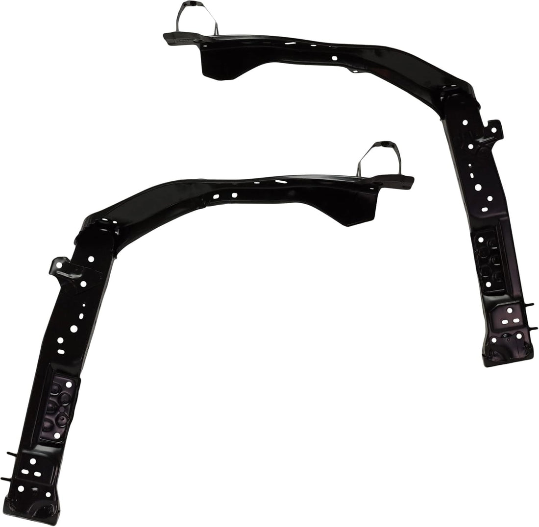 Set of 2 Front Radiator Support Side Panel Steel Left Driver & Right Passenger Side Direct Replacement Compatible with 2019-2024 Toyota RAV4 / 2021-2024 Prime TO1225495 TO1225496