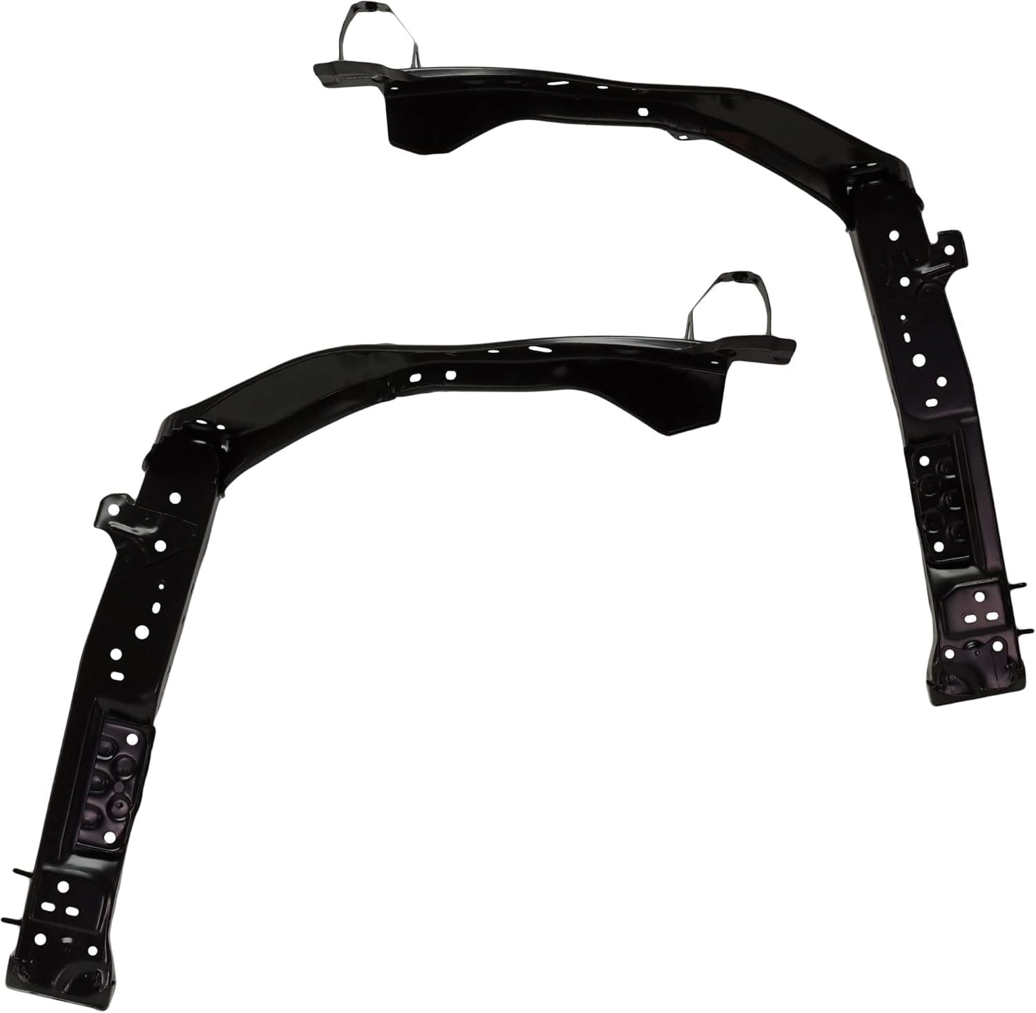 Set of 2 Front Radiator Support Side Panel Steel Left Driver & Right Passenger Side Direct Replacement Compatible with 2019-2024 Toyota RAV4 / 2021-2024 Prime TO1225495 TO1225496