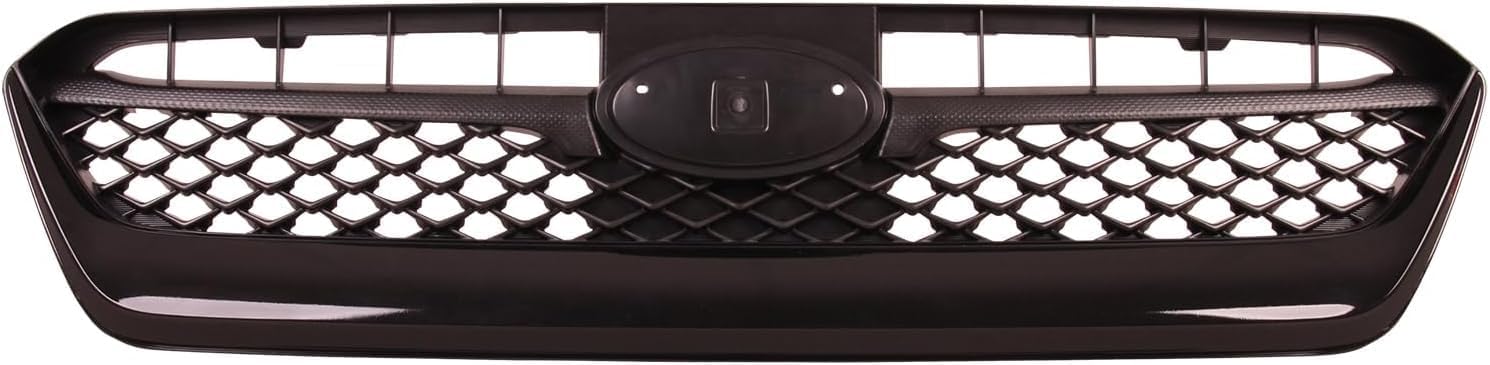 Front Bumper Cover Primed Plastic + Lower Grille + Signal Lamp + Fog Light + Trim Left & Right Side Direct Replacement Compatible With 2015-2017 Subaru WRX