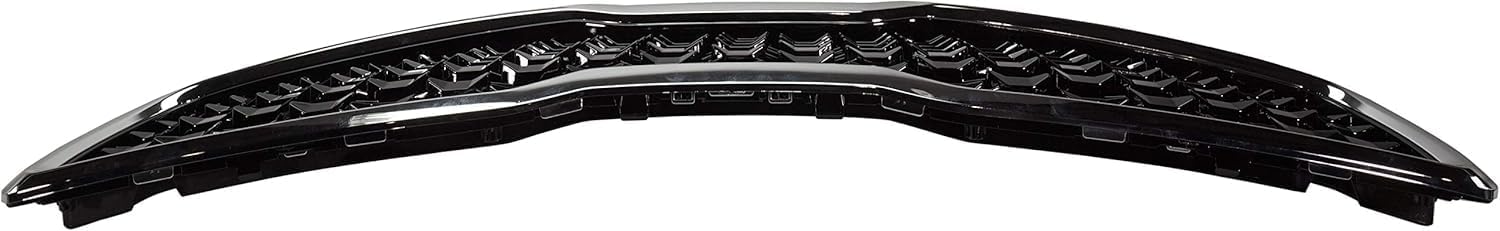 Front Grille Primed Shell And Insert Plastic With Chrome Frame Direct Replacement Compatible With 2017-2018 Kia Forte KI1200191 86350B0010