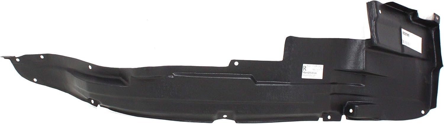 Front Fender Liner Right Passenger Side Direct Replacement Compatible With 1999-2004 Chevrolet Tracker GM1249161 30021208
