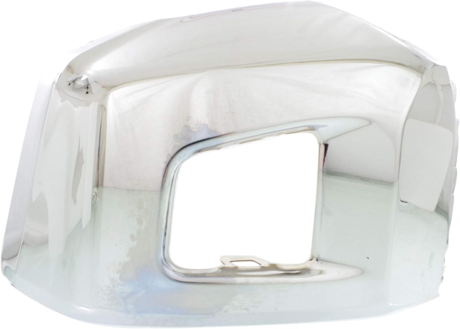 Front Bumper End Cap Chrome Steel Without Park Assist Sensor Holes Left Drover Side Direct Replacement Compatible With 2014-2021 Toyota Tundra TO1004184 521130C040