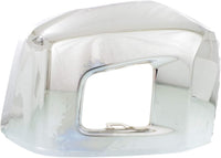 Front Bumper End Cap Chrome Steel Without Park Assist Sensor Holes Left Drover Side Direct Replacement Compatible With 2014-2021 Toyota Tundra TO1004184 521130C040