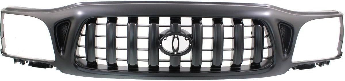 Front Bumper + Grille + Upper + Valance + Fillers + Headlight + Signal & Corner Lamp Left & Right Side Direct Replacement Compatible With 2001-2004 Toyota Tacoma 2WD TO1095131